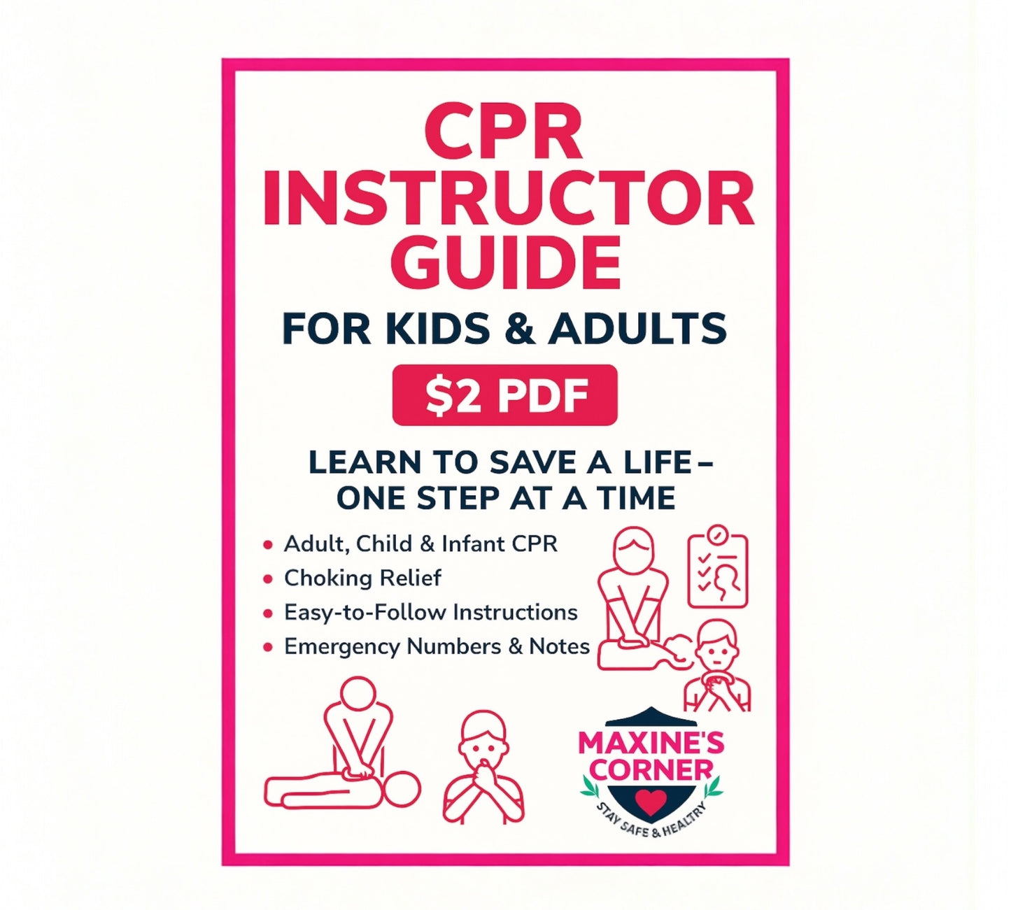 CPR Instructor Guide for Kids & Adults – Instant Download (PDF)